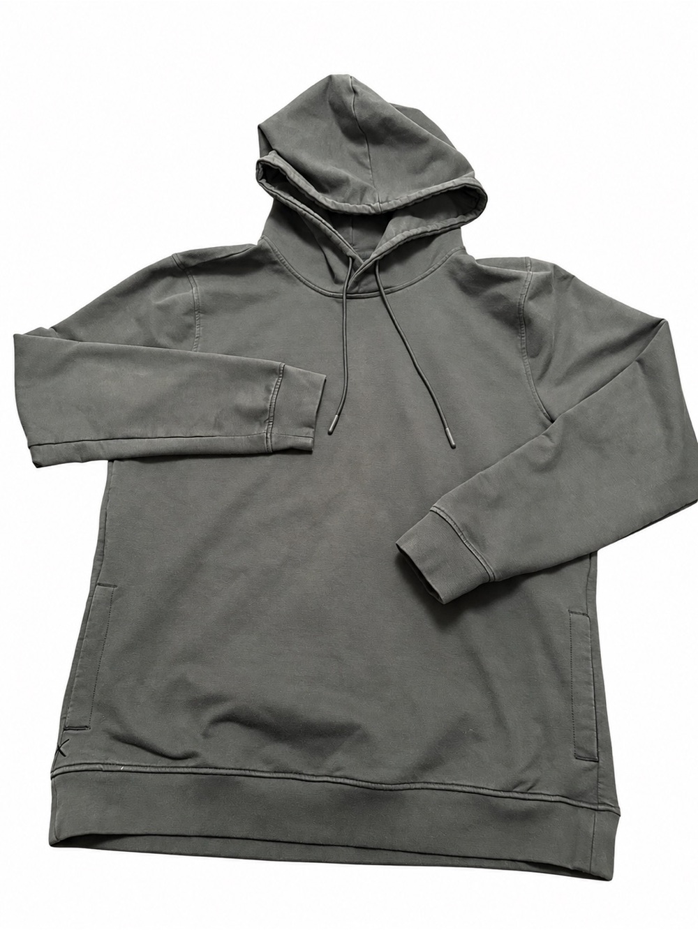 CUTS Hyperloop Hoodie Mens XL Gray Green Pullover Stretch Side Pockets Gym